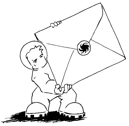 L'administrateur triant son courrier