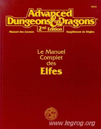 Couverture de MJSR8 - Le Manuel Complet des Elfes