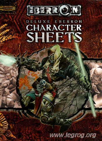 Couverture de Deluxe Eberron Player Character Sheets
