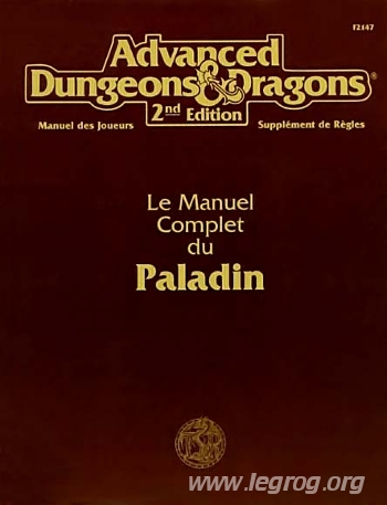 Couverture de MJSR12 - Le Manuel Complet du Paladin