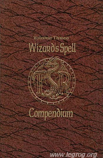 Couverture de Wizard's Spell Compendium, Volume Three