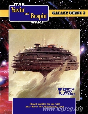 Couverture de Galaxy Guide 2 : Yavin and Bespin