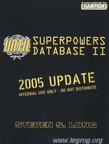 Couverture de UNTIL Superpowers Database II