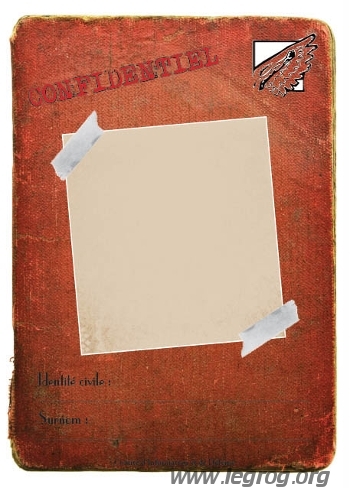 Couverture de Dossier de Personnage