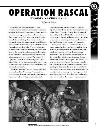 Couverture de Operation Rascal