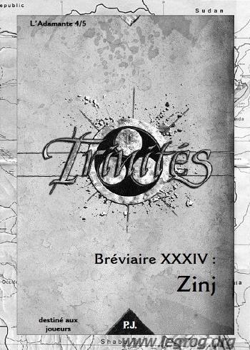 Couverture de Bréviaire XXXIV : Zinj