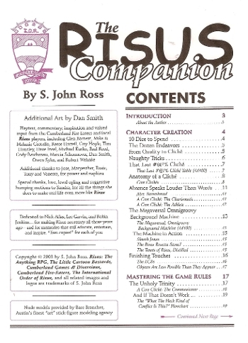 Couverture de Risus Companion (The)