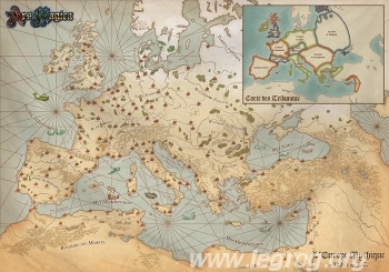 Couverture de Carte de l'Europe Mythique