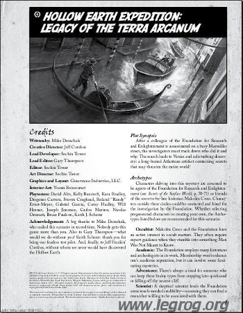 Couverture de Legacy of the Terra Arcanum