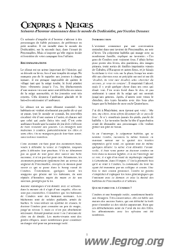 Couverture de Cendres et Neiges