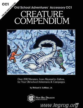 Couverture de CC1 - Creature Compendium