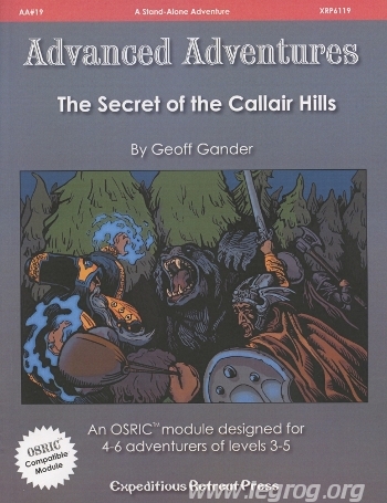 Couverture de AA19 - The Secret of the Callair Hills