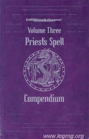 Couverture de Priest's Spell Compendium, Volume Three