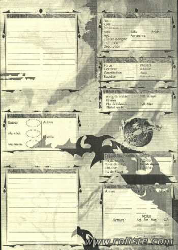 Couverture de Fiches de Personnages