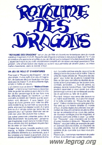 Couverture de Royaume des Dragons