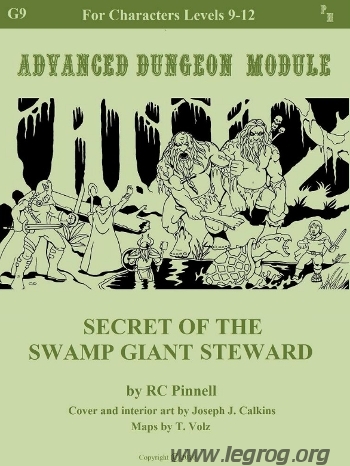 Couverture de G9 - Secret of the Swamp Giant Steward