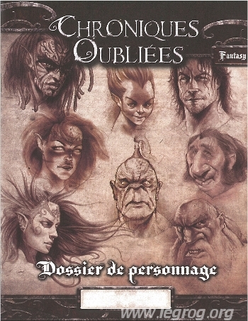 Couverture de Dossier de Personnage