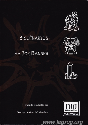 Couverture de 3 Scénarios de Joe Banner