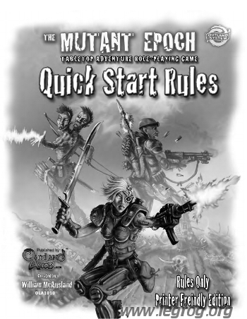 Couverture de Quick Start Rules