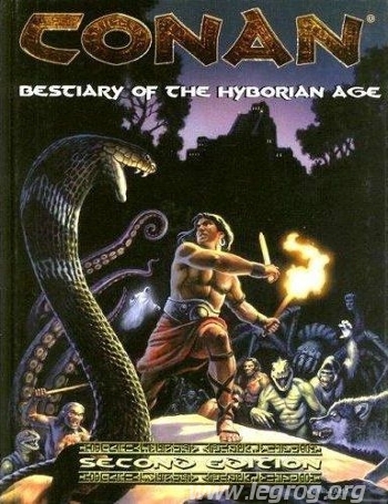 Couverture de Bestiary of the Hyborian Age