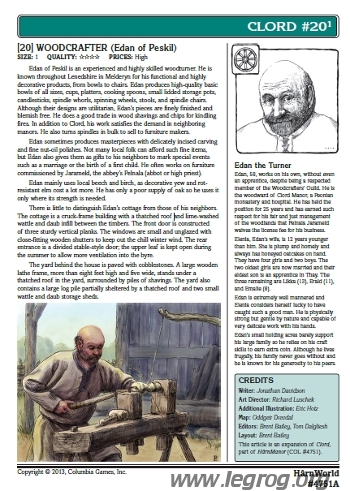 Couverture de Clord #20: Woodcrafter
