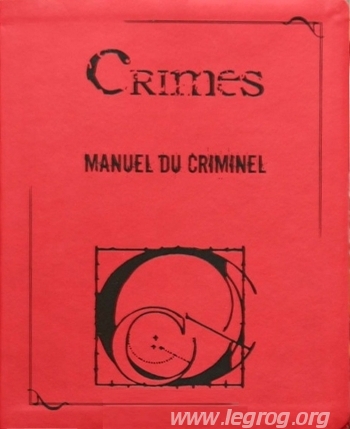 Couverture de Manuel du Criminel