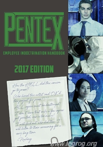 Couverture de Pentex Employee Indoctrination Handbook
