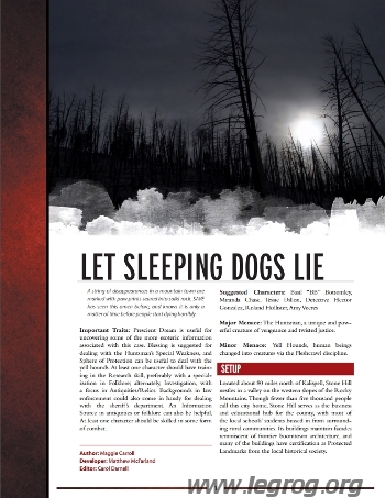 Couverture de Let Sleeping Dogs Lie
