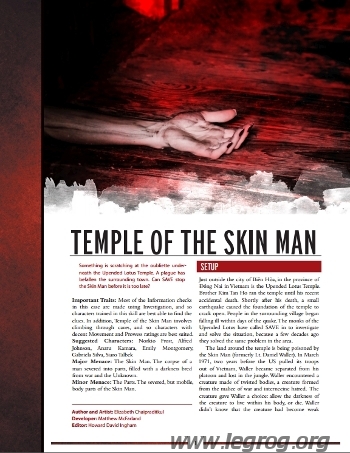Couverture de Temple of the Skin Man