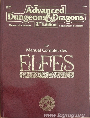 Couverture de MJSR8 - Manuel Complet des Elfes (Le)