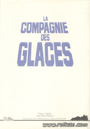 Couverture de Compagnie des Glaces (La)