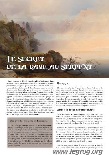 Couverture de Secret de la Dame au Serpent (Le)