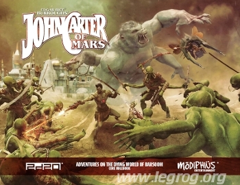Couverture de Adventures on the Dying World of Barsoom