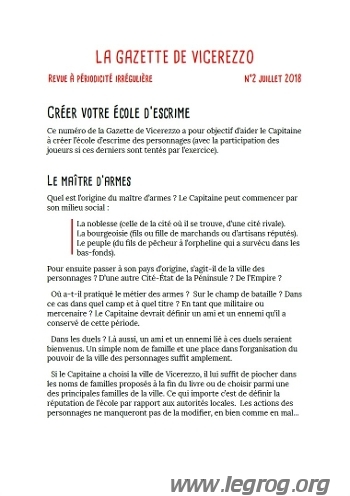 Couverture de Gazette de Vicerezzo N°2 (La)
