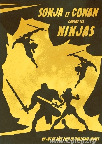 Couverture de Sonja et Conan contre les Ninjas