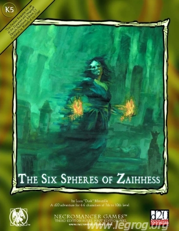 Couverture de K5 - The Six Spheres of Zaihhess