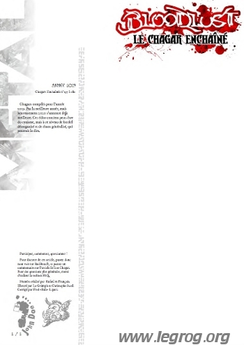 Couverture de Chagar Enchaîné, Année 2019 (Le)