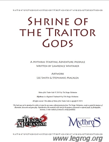 Couverture de Shrine of the Traitor Gods