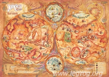 Couverture de Legacy Map of Barsoom