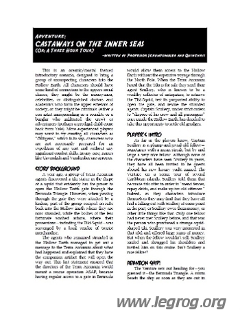 Couverture de Castaways on the Inner Seas