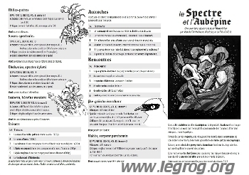Couverture de Spectre et l'Aubépine (Le)