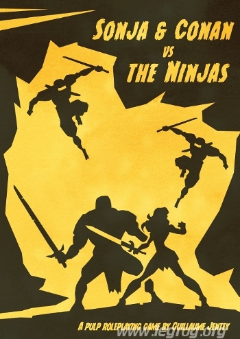 Couverture de Sonja & Conan versus the Ninjas