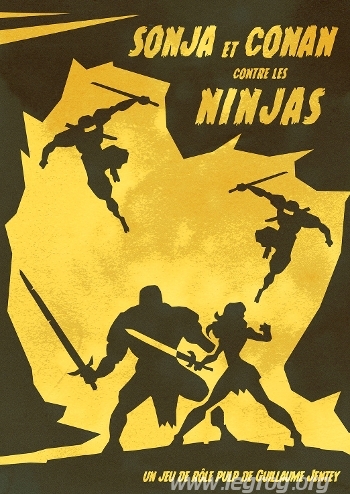 Couverture de Sonja et Conan contre les Ninjas