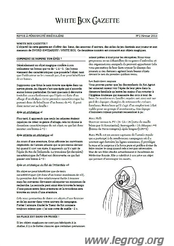Couverture de White Box Gazette N°2
