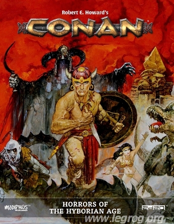 Couverture de Horrors of the Hyborian Age