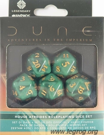 Couverture de House Atreides Roleplaying Dice Set