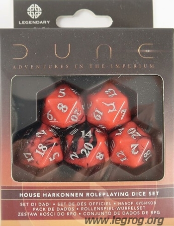 Couverture de House Harkonnen Roleplaying Dice Set
