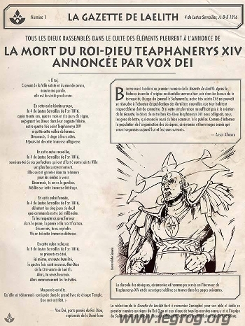 Couverture de Gazette de Laelith n°1 (La)