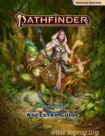 Couverture de Lost Omens Ancestry Guide