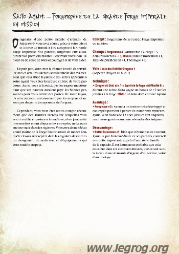 Couverture de Personnages Prétirés